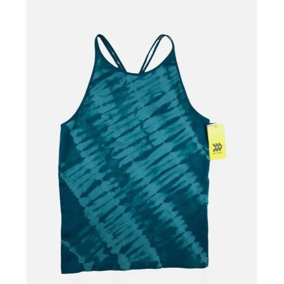 Nwt Girls' Seamless Racerback Tank Top - All in Motion - Teal XS, M - Picture 1 of 2